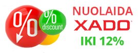 Gaukite nuolaidą Xado produktams pirkdamis daugiau produktų - nuolaida iki 12%