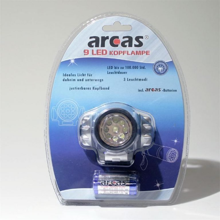 Galvos žibintuvėlis 9 LED Arcas - Image 2