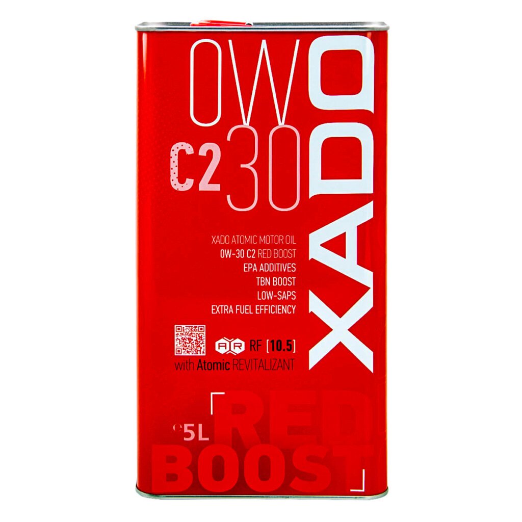 XADO Atomic Oil 0W-30 C2 RED BOOST, 5L