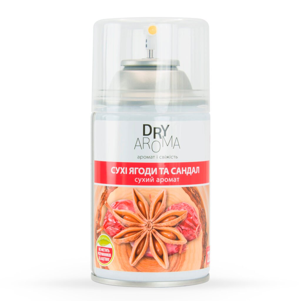 DOMO Dry Aroma oro gaiviklis „Džiovintos uogos ir santalas“ dozatoriams
